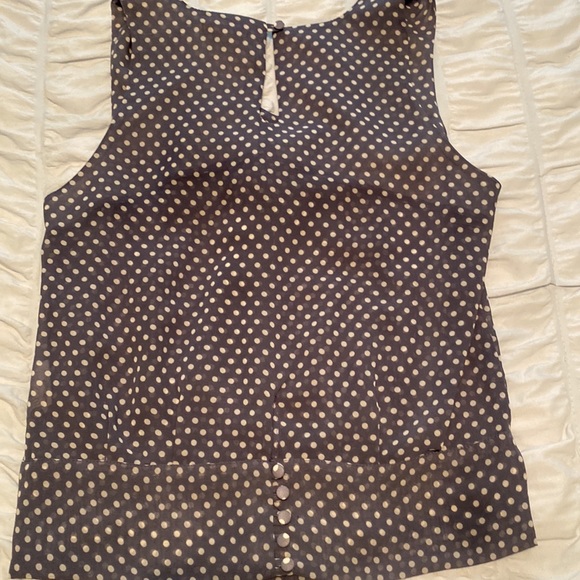 Beautiful H&M Sleeveless Polka Dot Top | Size 4 - Picture 4 of 6